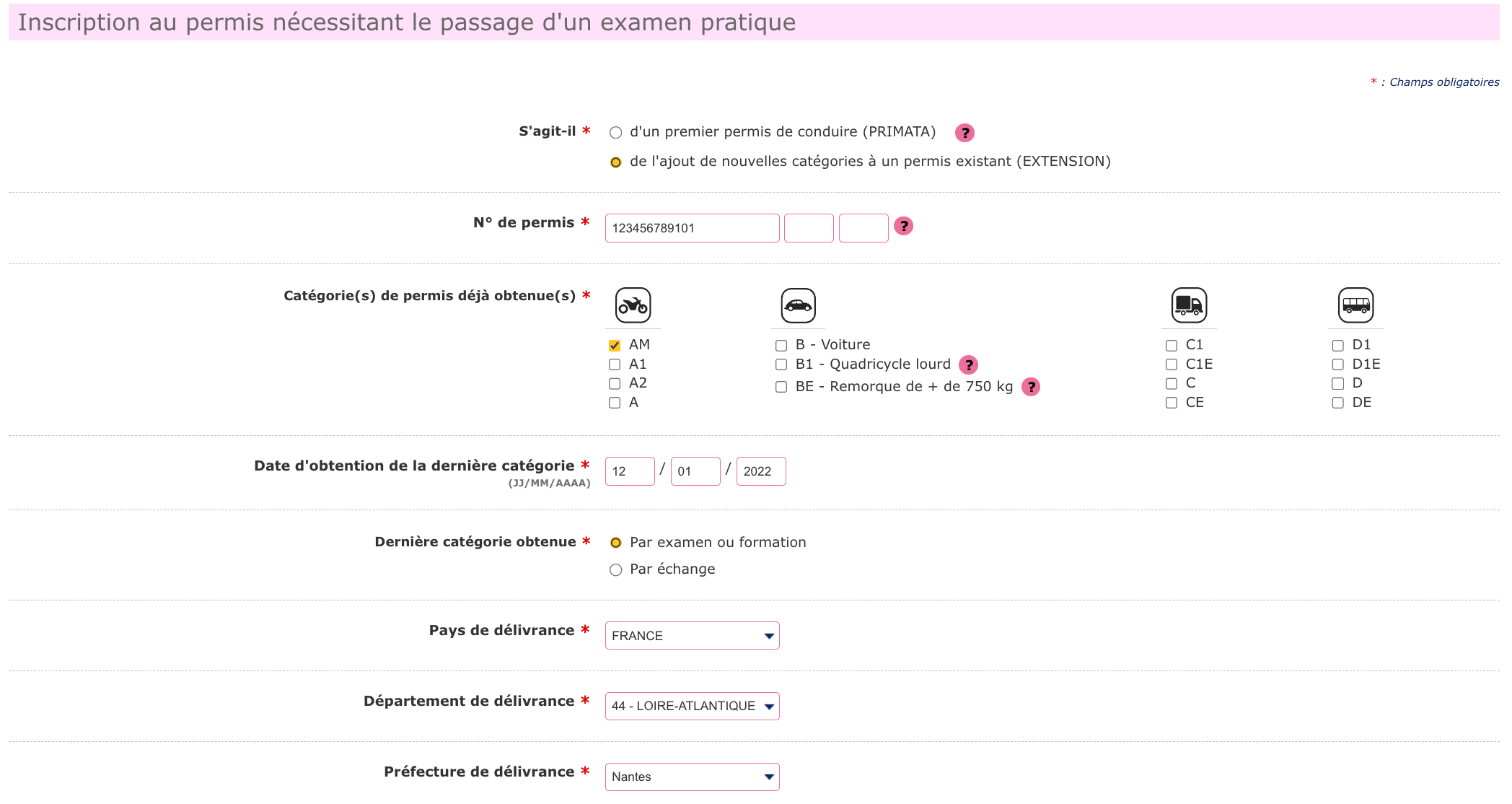 Les différentes catégories de permis de conduire - Ornikar